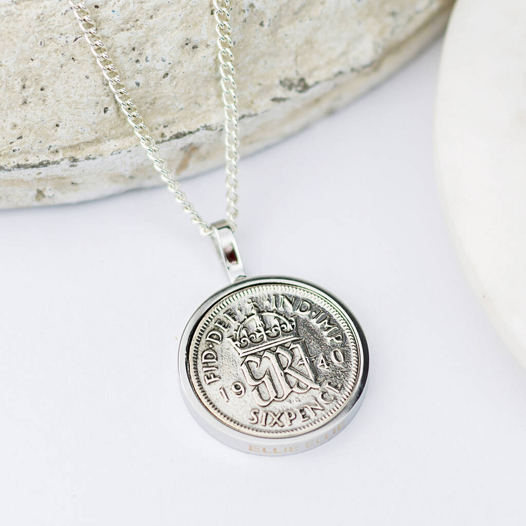 Colgante Redondo 1959 Lucky Sixpence 63rd Birthday Plus A México - Foto 7