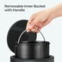 Bathroom Bin With Lid Soft Close Waste Bin, thumbnail 6 of 10