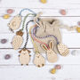 Mini Wooden Easter Characters Hanging Decorations, thumbnail 1 of 3