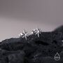 Sterling Silver Tiny Starburst Stud Earrings, thumbnail 4 of 11