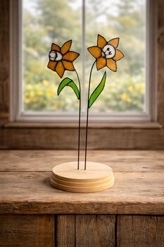 Golden Daffodils Glass Flowers, 2 of 4