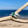 May Birthstone Ring Emerald In Textured Sterling Silver And 9ct Gold, thumbnail 5 of 8