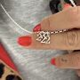 Sterling Silver 222 Angel Number Charm Necklace Gift, thumbnail 1 of 2