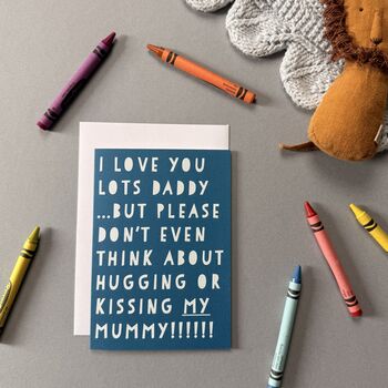 Funny I Love You Lots Daddy… Father's Day Card From Kids, 5 of 5