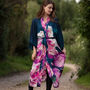 Pink Peonies Long Kimono Robe, thumbnail 4 of 6