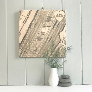 Personalised International Map Print On Wood, 3 of 12