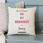Personalised Real Housewife Cushion, thumbnail 4 of 4