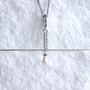 925 Sterling Silver Pearl Drop Charm With Zircon Elegant Gift For Women And Special Occasions Gift, thumbnail 3 of 8
