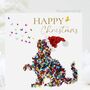 Five Santa's Christmas Cat Butterfly Cards, thumbnail 1 of 12