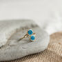 Gold Plated Double Druzy Rings, thumbnail 6 of 8