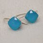 Blue Chalcedony Sterling Silver Earrings, thumbnail 2 of 5