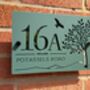 Personalised Tree And Bird Acrylic House Number Sign, thumbnail 6 of 9