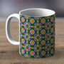 Green And Yellow African Print Mug Fabric Five, thumbnail 1 of 2