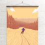 La Tania Ski Resort France Travel Poster Art Print, thumbnail 2 of 6