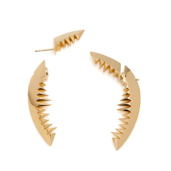 Shark Bay Earrings Gold, 2 of 7