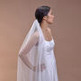 'Rain' Swiss Dot Flowing Wedding Veil, thumbnail 1 of 5
