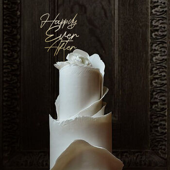 Personalised Wedding Wooden Cake Topper Gb8, 9 of 9
