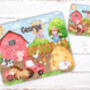Kids Personalised Farm Theme Placemat, Coaster And Mug Dinner Set, thumbnail 2 of 6