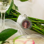 Personalised Photo Bridal Memorial Lace Bouquet Charm, thumbnail 2 of 6