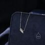 Tiny Jellyfish Pendant Necklace In Sterling Silver, thumbnail 1 of 11