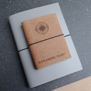Personalised Travel And Adventure Leather Journal Diary, 11 of 12