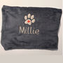 Personalised Embroidered Fleece Pet Dog Blanket, thumbnail 6 of 8