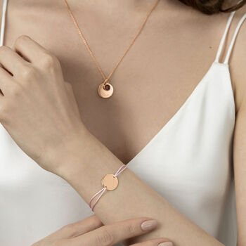 Personalised 18 K Rose Gold Plated Friendship Bracelet, 2 of 5
