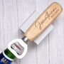Personalised Wedding Wooden Bottle Opener Engraved, thumbnail 1 of 7
