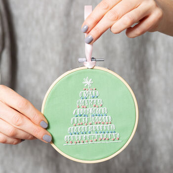 Christmas Tree Embroidery Kit, 3 of 4