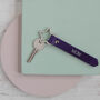 Personalised Star Leather Keyring, thumbnail 1 of 5