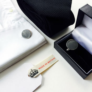 Personalised Moon Phase Sterling Silver Cufflinks, 4 of 6