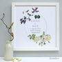 Personalised Anniversary Flowers Framed Print, thumbnail 4 of 8