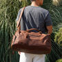 Genuine Leather Holdall With Shoes Storage, thumbnail 2 of 12