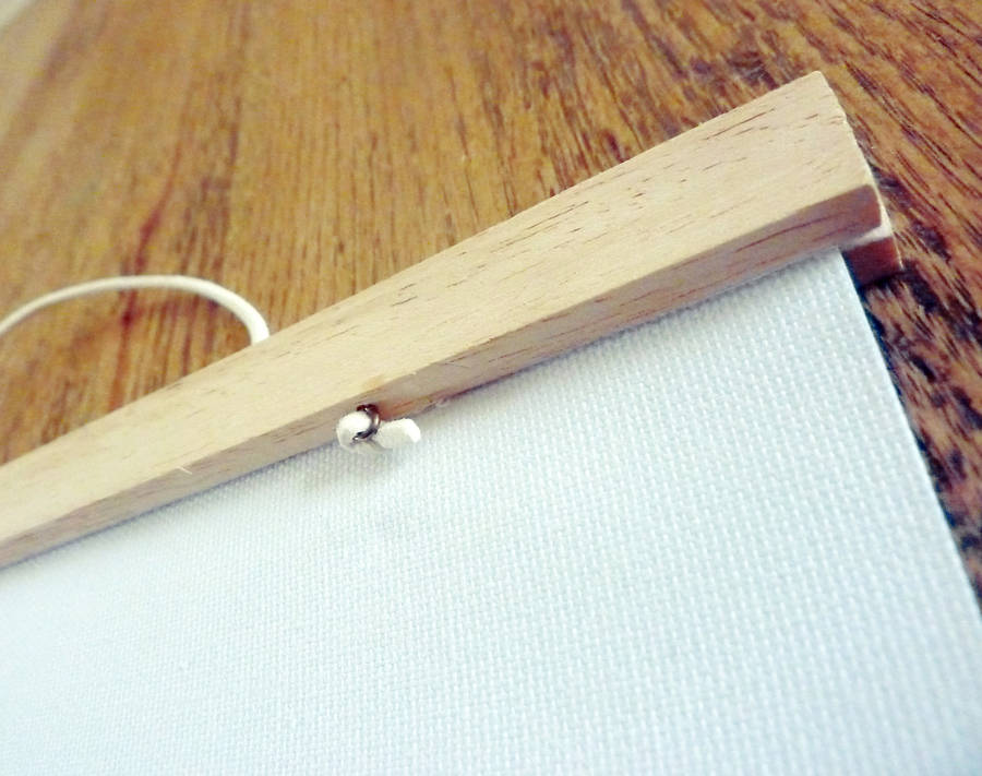 Rabbit Print On Canvas, Bunny Print And Hanger, Size A4 By Chocovenyl