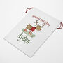 Whimsical Reindeer Christmas Sack, thumbnail 3 of 4