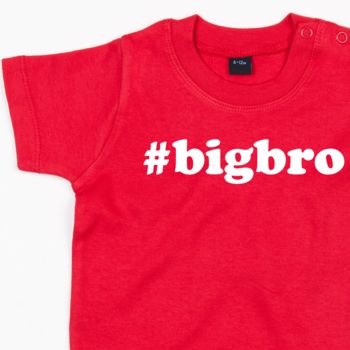 Hash Tag Big Brother T Shirt, 2 of 4