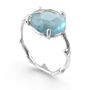 Twig Statement Ring With Rose Cut Blue Topaz, thumbnail 5 of 7