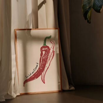 Chilli Pepper Kitchen Print, 3 of 8