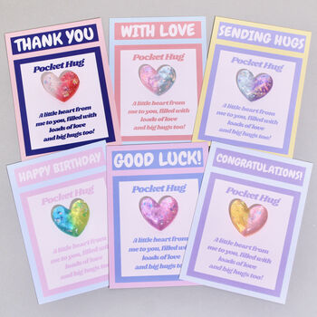 Letterbox Keepsake Greeting Card Pocket Hugs Gift, 3 of 9