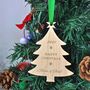 Personalised Wooden Tree Bauble, thumbnail 1 of 5