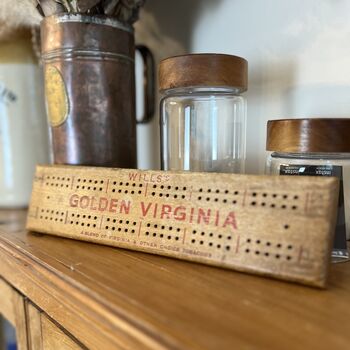 Vintage Wills’s Golden Virginia Cribbage Board, 4 of 5