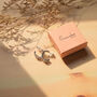Silver C Shaped Hoop Earrings Gift For Her, thumbnail 8 of 10