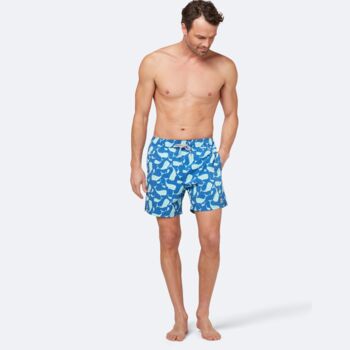 Father And Son Whales Print Matching Swim Shorts, 3 of 8