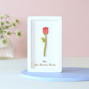 February Birth Flower Miniature Violet Wall Art Gift, 8 of 12