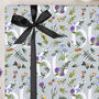 Three Sheets Of Floral 60th Birthday Wrapping Paper, thumbnail 2 of 2