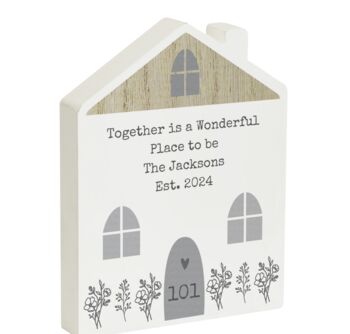 Personalised Wooden House Ornament, 5 of 5