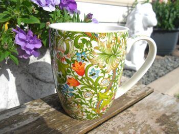Set Of Six Mugs In Assorted William Morris Designs, 10 of 12