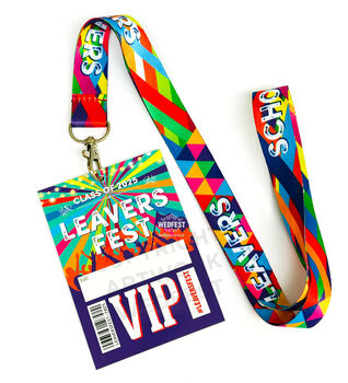 Leavers Fest 2026 Lanyards Class Of 2026 End Of School Party Vip Lanyards, 4 of 4