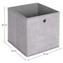 Set Of Six Light Grey Foldable Storage Boxes, thumbnail 5 of 7