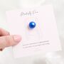 Sapphire Faux Pearl Modesty Pin, thumbnail 2 of 11